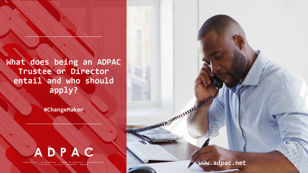 What does being an ADPAC Trustee or Director entail and who should apply?