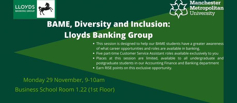 BAME, Diversity and Inclusion: Lloyds Banking Group