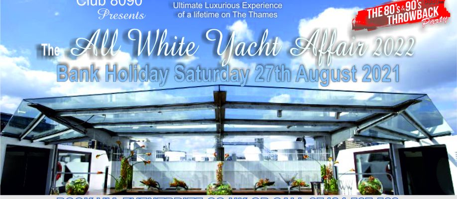 CLUB 8090 ALL WHITE LUXURY THROWBACK YACHT PARTY 2